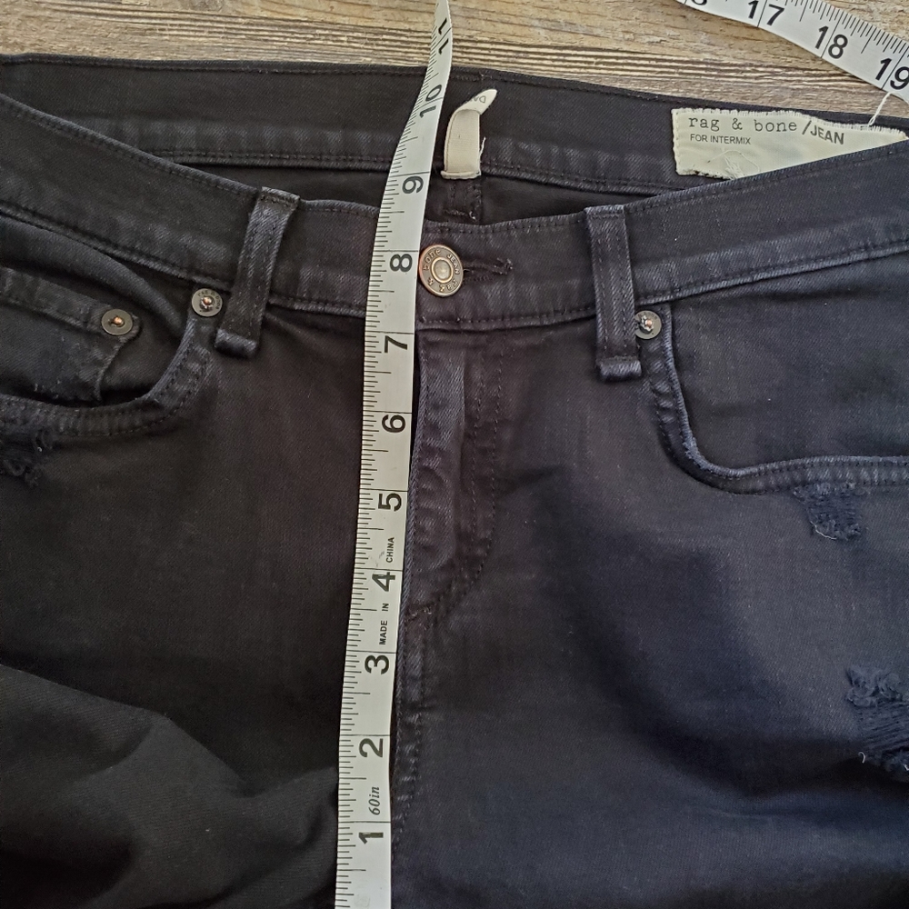 Rag And Bone Distressed Blacl Pants - image 4